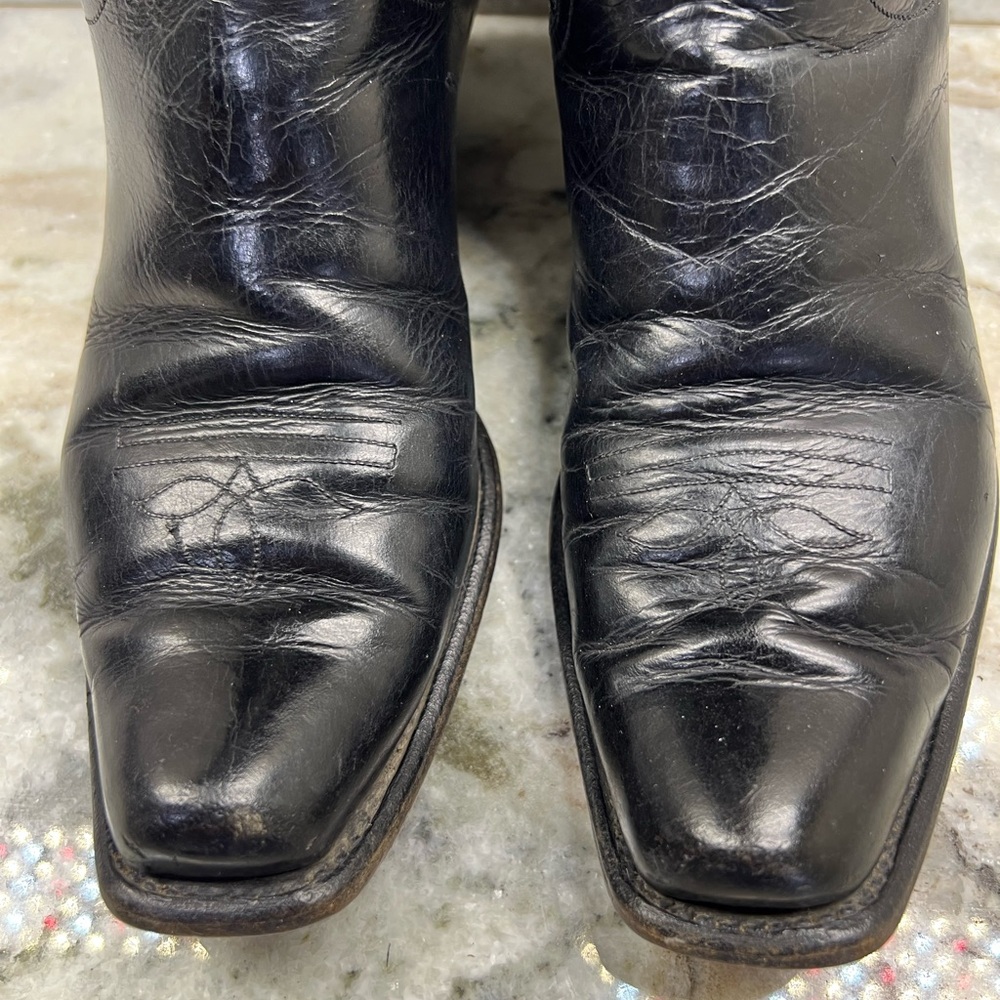 Vintage Leather Boots with moon and star designs - Picture 8 of 12